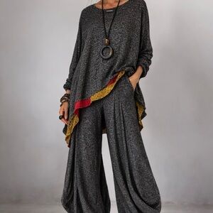 Alembika Heathered Swing Scoop Neck Top 1 (8-10)